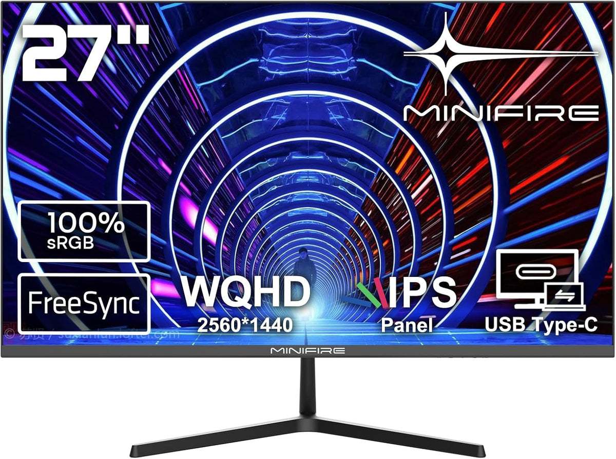 Gaming Monitor - Beeldscherm computer - 27 inch - 75Hz - WQHD - Minifire