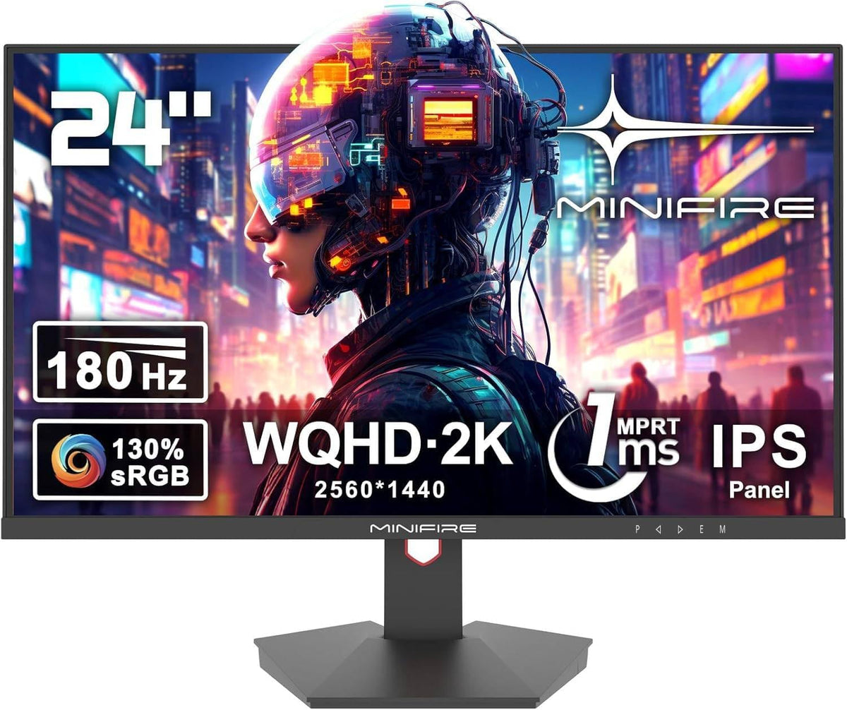 Gaming Monitor - Beeldscherm computer - 24 inch - 180Hz - WQHD - Minifire