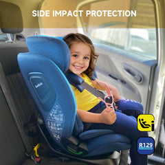 Autostoel - Isofix Autostoeltje - 15 maanden-12 jaar - Blauw - Jovikids