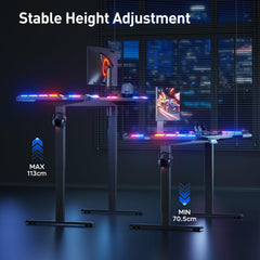 Gaming bureau - Gaming desk - Gaming tafel - 140x60 cm - Zwart - HLFURNIEU