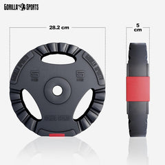 Halterschijven - Halter gewichten - 30 mm - 6x5 kg - Gietijzer - Gorilla Sports®