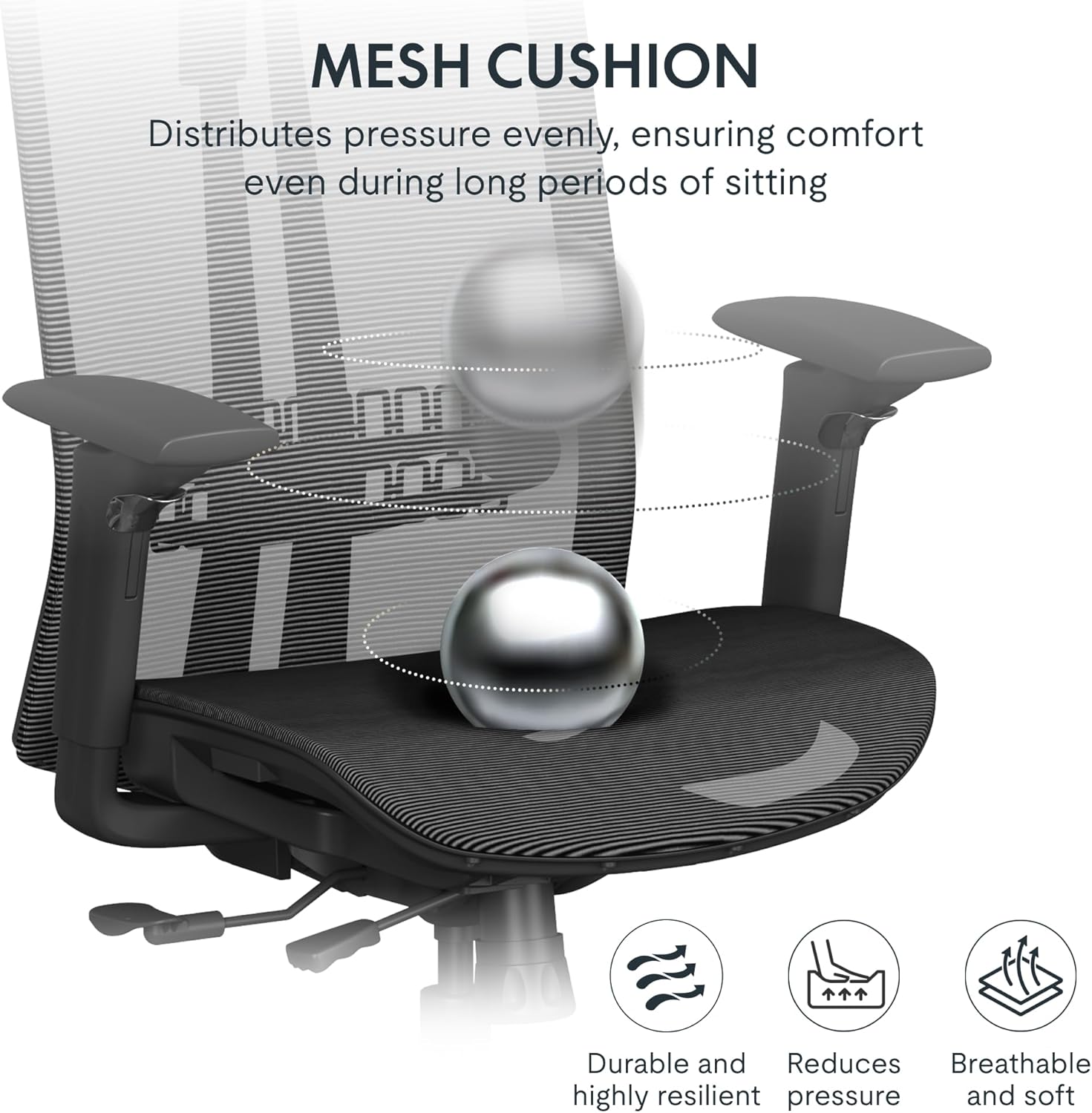 Ergonomische Bureaustoel -  Office Chair - Gamestoel - Volwassenen - Zwart - FLEXISPOT