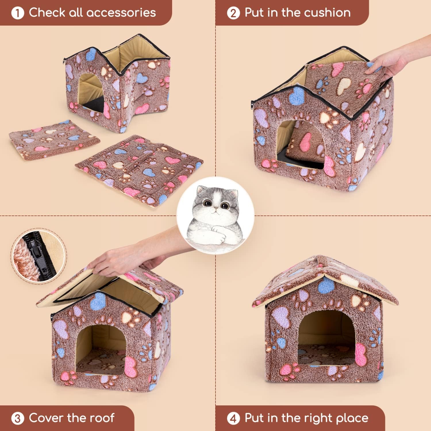 Hondenmand - Hondenbed - Hondenhok - 42x39x33cm - Nobleza