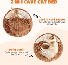 Kattenmand - Kattenbed - 65x58x16 cm - Bruin - Nobleza