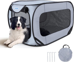 Reisbench - Reismand - Transportbox - Kat & Hond - 93x54x54 cm - Grijs - Nobleza