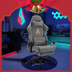 Ergonomische Bureaustoel -  Office Chair - Gamestoel - Volwassenen - Grijs - SYMINO •