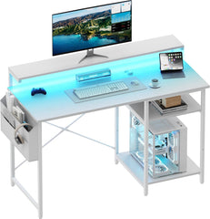 Bureau - Computertafel - Computerbureau - 120x48 cm - Wit