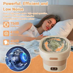 Mini Wasmachine - Met centrifuge - 12 Liter - Lichtgroen •