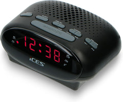 Lenco CR-07 White - Wekkerradio met Slaaptimer - Dubbel alarm - Wit