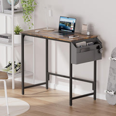 Gaming bureau - Gaming desk - Gaming tafel - 80x40 cm - Bruin - HLDIRECT