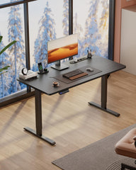 Zit sta bureau - Elektrisch - Verstelbaar - 120x60 cm - Zwart - HLFURNIEU