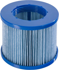 Arebos Zwembadfilter, 6 x filterpatronen, spa, whirlpools, antimicrobiële filter, blauw