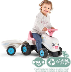 Tractor speelgoed - Traptractor - Buitenspeelgoed - Roze - Falk