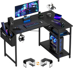 Bureau - Computertafel - Computerbureau - 110x80 cm - Zwart - HLONONE