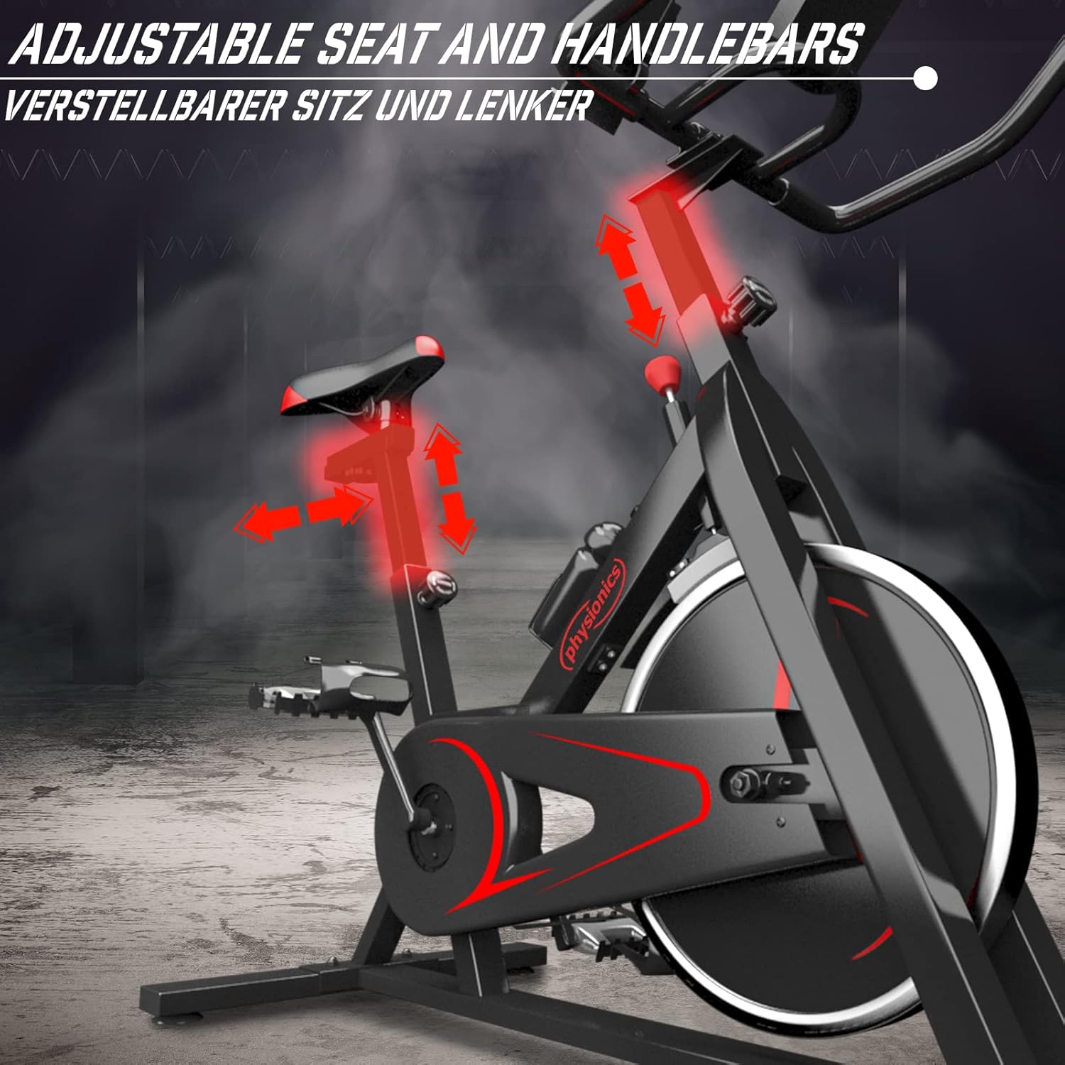 Hometrainer - Fiets - LCD-scherm - Hartslagmeter - Max 120kg