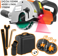 Timbertech Muurfrees - met laser - Ø 150 mm - 1700W