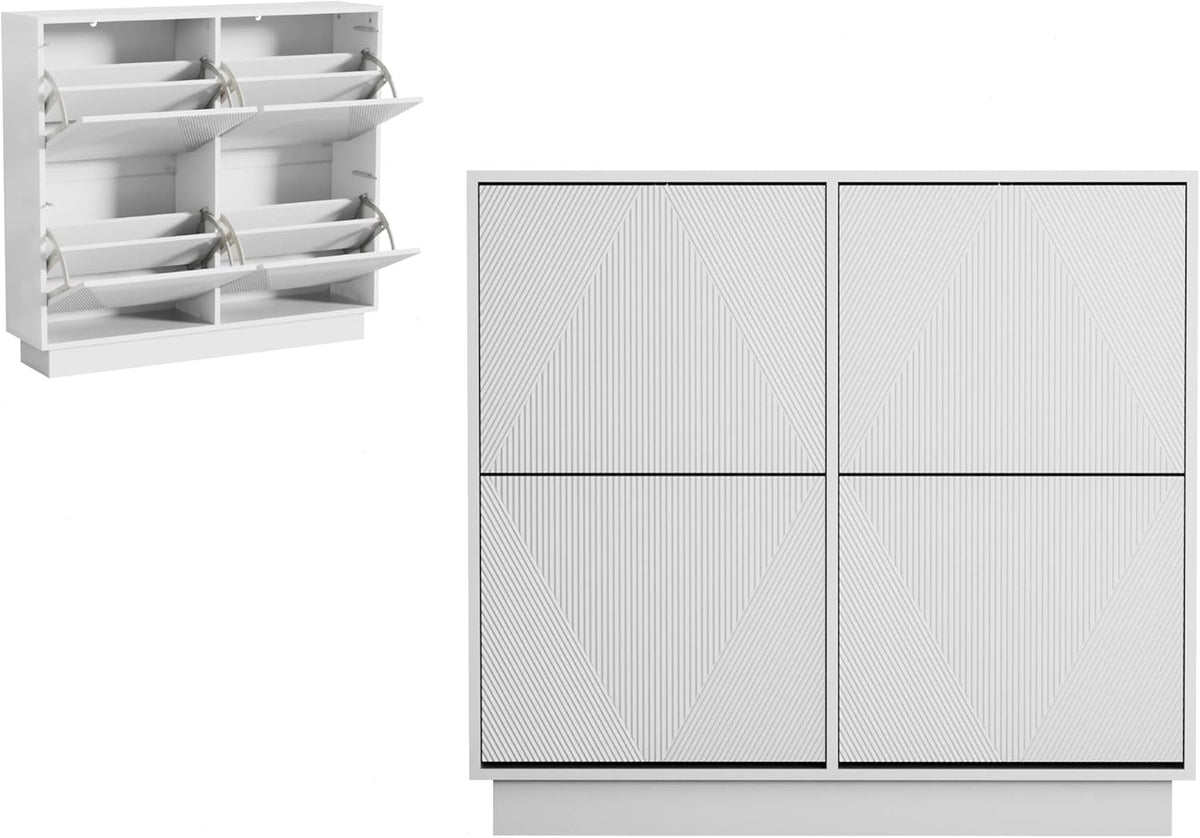 Schoenenkast - Schoenenrek - 99x24x91 cm - Wit - UEV