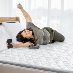BedStory Topper 180x200 cm H5/H6 van 7,5 cm hoge ondersteunende koudschuimkern, zeer stevig