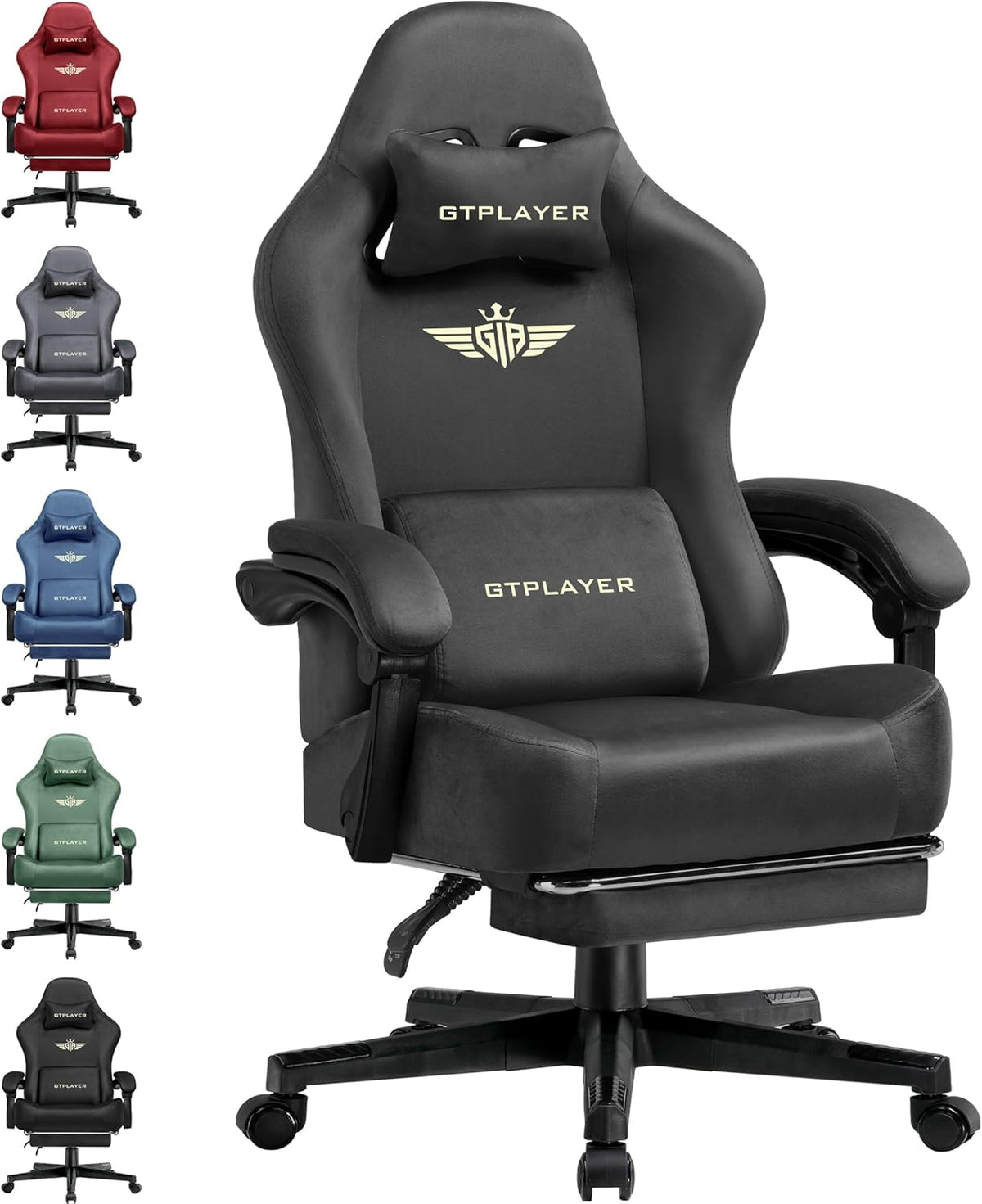 Ergonomische Bureaustoel -  Office Chair - Gamestoel - Volwassenen - Grijs - GTPLAYER - GT829