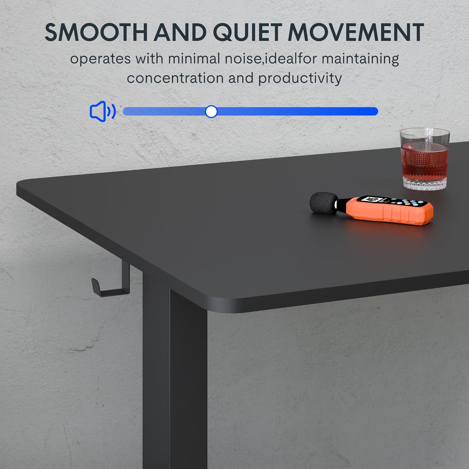 FLEXISPOT Elektrisch Bureau 120 x 60 cm Zit-sta tafel Hoogte Verstelbaar Bureau voor Thuiskantoor, Zwart