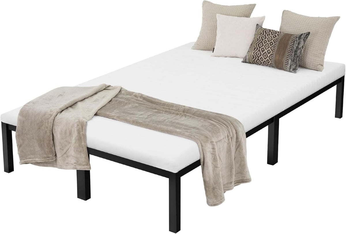 Bedframe met lattenbodem - 120x200 cm - Metaal - Zwart - ML-Design