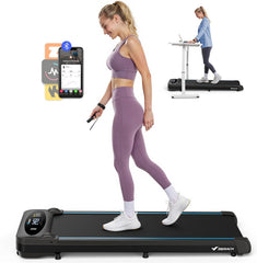 Loopband - Walking pad - Wandelband - 1-6 km/u - Zwart - MERACH