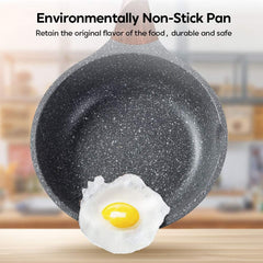 ilimiti 28 cm non-stick pan, anti-aanbakpan, 28 cm, inductie omelette braadpan, braadpan voor alle warmtebronnen