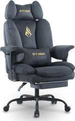 Ergonomische Bureaustoel -  Office Chair - Gamestoel - Volwassenen - Grijs - SYMINO