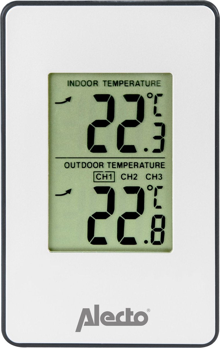 Weerstation - Binnen en buiten - Met buitensensor - Draadloos - Alecto WS-1050