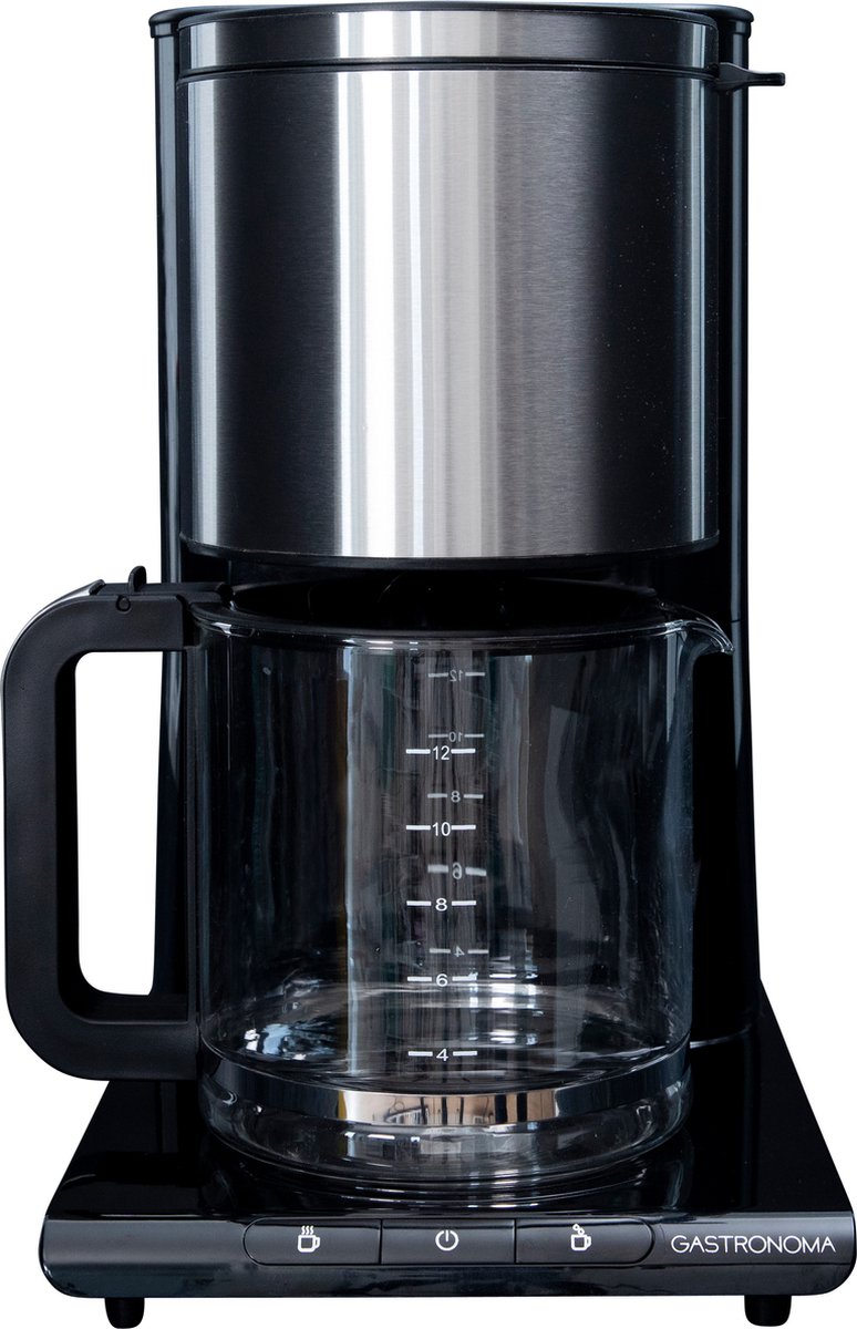 Gastronoma Koffiezetapparaat - Filterkoffie - 1,5L - 18100003 - Zwart RVS •