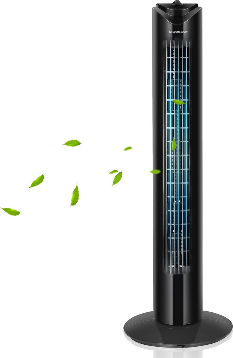 Taylor Swoden Torenventilator - Fluisterstil - Oscillatie - Zwart