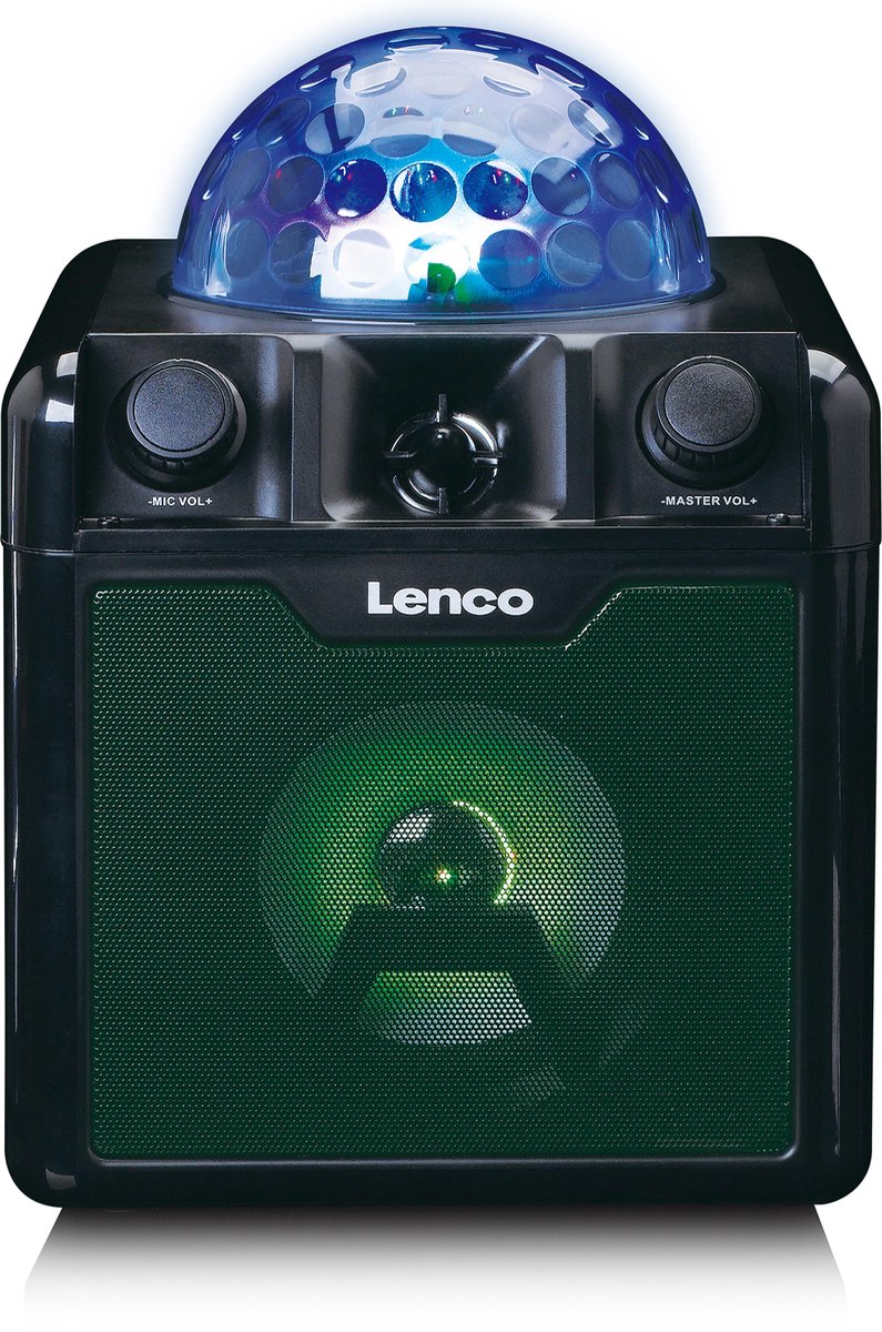Lenco BTC-055BK - Bluetooth Speaker Draadloos - Karaokeset - Zwart •