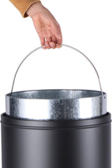 Jago Prullenbak - Afvalbak - Vuilnisbak - RVS - 50L - Zwart