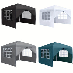 Partytent - Opvouwbaar - 3x3m - Paviljoen - Easy up - Zwart - Hengmei