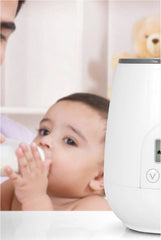 Alecto BW-700 - Snelle digitale Flessenwarmer 500W voor opwarmen, steriliseren en ontdooien - Inclusief stoomkap - Bediening via display - Wit •