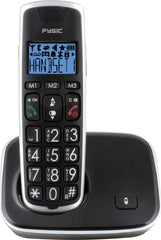 Huistelefoon senioren - Senioren telefoon - Vaste lijn - Zwart - Fysic FX-6000 •
