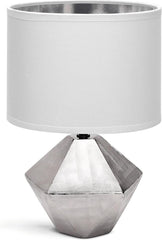 Tafellamp - Bureaulamp - Tafellamp slaapkamer - Zilver - Aigostar