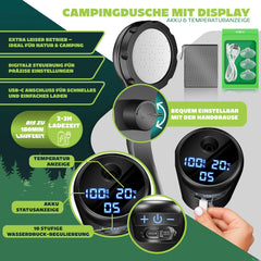 KESSER® Campingdouche - Tuindouche - Mobiele douche - Zwart