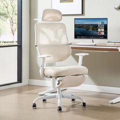 Ergonomische Bureaustoel -  Office Chair - Gamestoel - Volwassenen - Beige - UEV