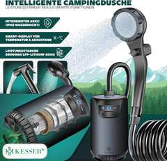 KESSER® Campingdouche - Tuindouche - Mobiele douche - Antraciet