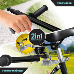 KESSER® Fietsaanhanger - Transportaanhanger - Max. 60kg - Geel •