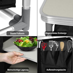 Campingkeuken - Kampeerkeuken  - Opvouwbaar - Zwart - SUBTLETY
