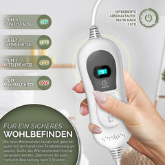 Elektrische onderdeken - Warmtedeken - 1 persoons - 150x80 cm - Wit - Sinnlein®