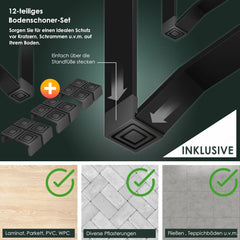 KESSER® Biertafel - Picknicktafel - Opvouwbaar - Antraciet •