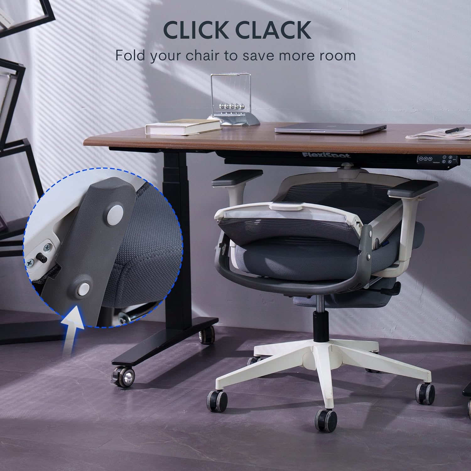 Ergonomische Bureaustoel -  Office Chair - Gamestoel - Volwassenen - Grijs - FLEXISPOT