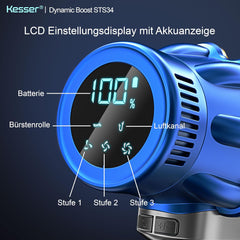 KESSER® Accustofzuiger draadloos tot 70 min. looptijd & stil | accustofzuiger met led-display, stofzuiger zonder zak, met anti-klit-vloerborstel voor harde vloeren, tapijt, dierenharen