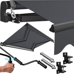 KESSER® Luifel - Zonnescherm - 300x250cm - Antraciet