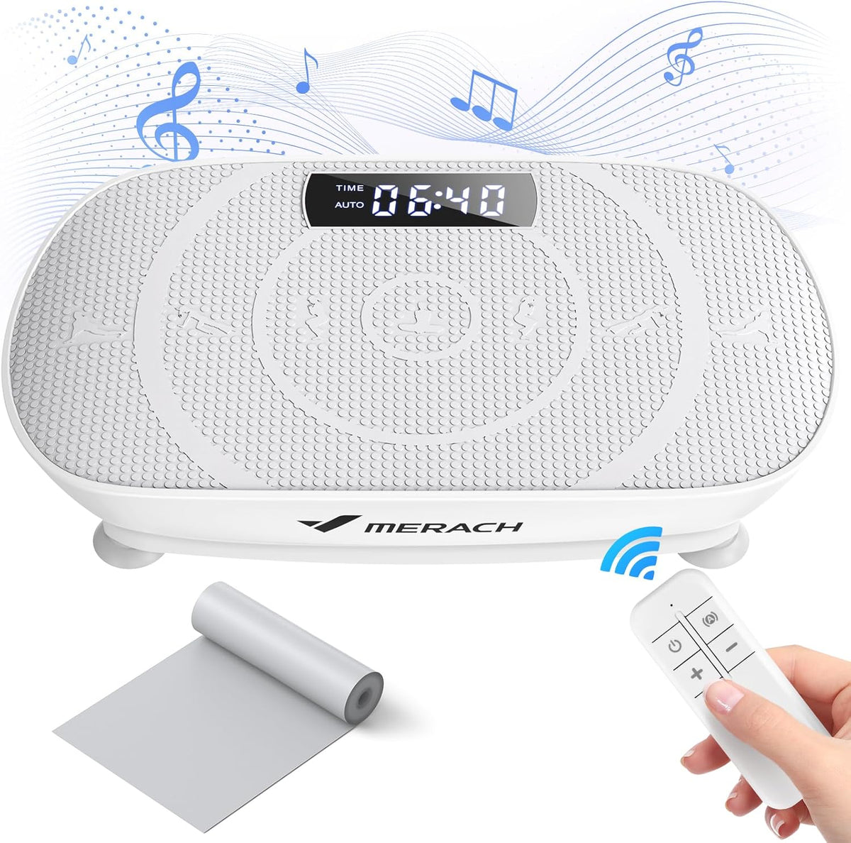 Trilplaat - Trilplaat fitness - Vibratie plaat - Powerplate - Grijs - MERACH