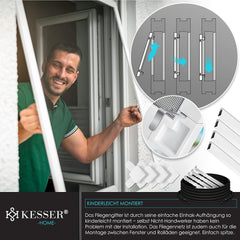 Kesser Raamhor - 100x120cm - Vliegenhor - Wit