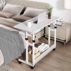 Bureau - Computerbureau - Computertafel - Verstelbaar - 80x45 cm - Wit - Dripex